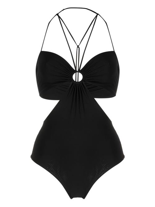 One-piece swimsuit with metal ring NENSI DOJAKA | SWIM001BLACK